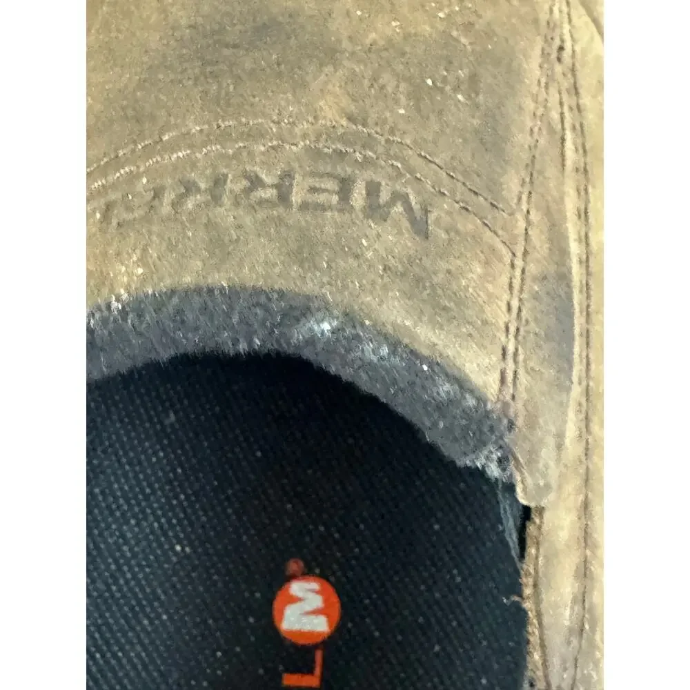 Merrell Moc Slip-On Brown Leather Waterproof Vibram Shoes J49821 Mens 12